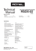 Rotel RSDX-02 - Technical manual 